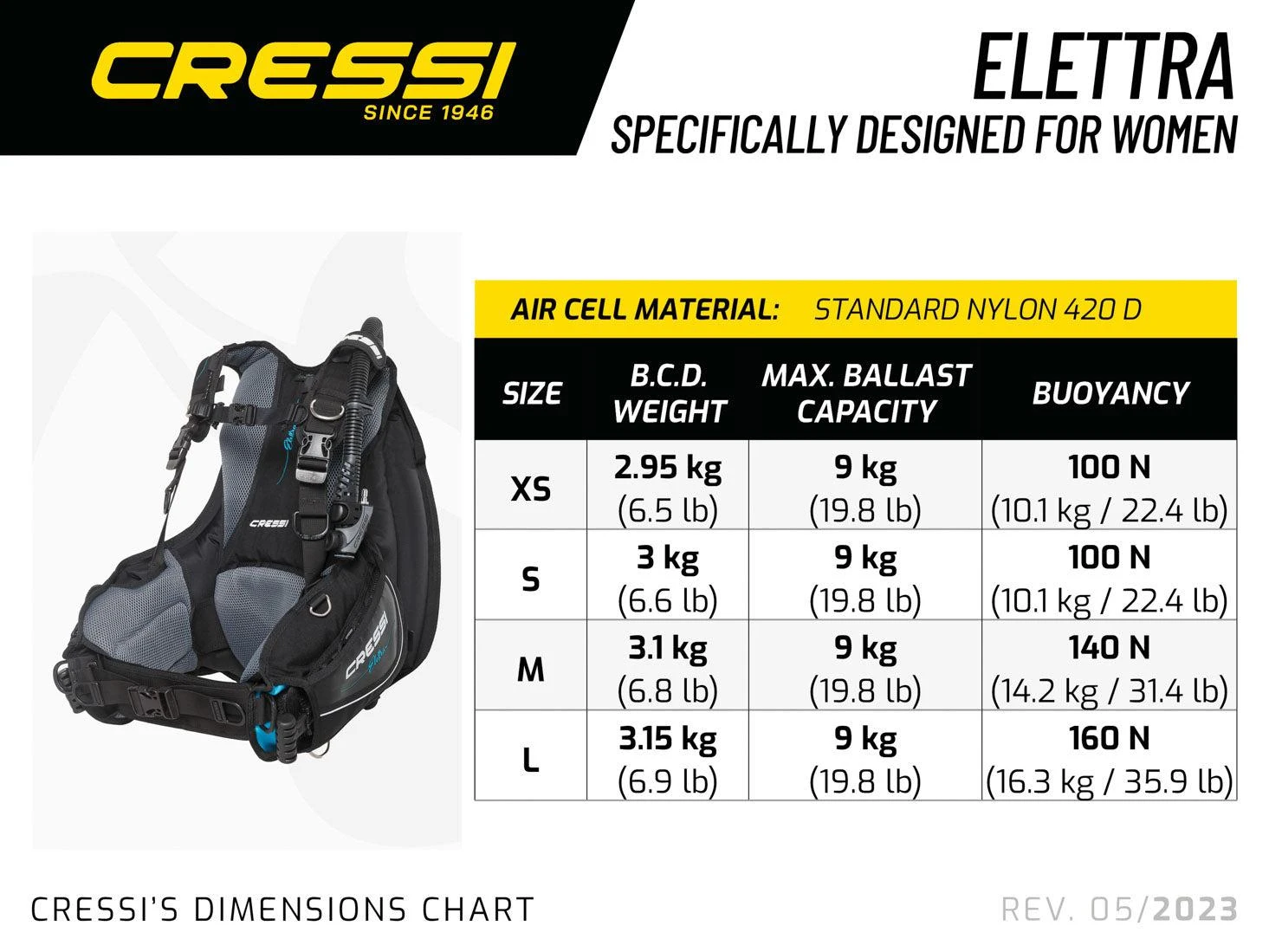 Cressi Elettra BCD - Image 6