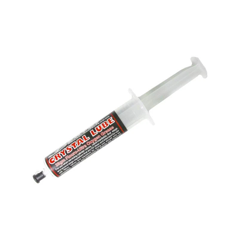 Beaver Crystal Lube Syringe 28gms / 1oz Oxygen Grease 1 Beaver Crystal Lube Syringe 28gms / 1oz Oxygen Grease