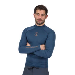 Fourth Element Men's Ocean Positive Long Sleeve Hydroskin Rash Vest - Insignia Blue