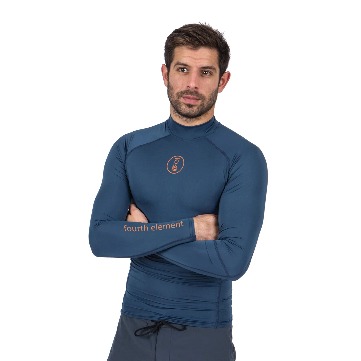 Fourth Element Men's Ocean Positive Long Sleeve Hydroskin Rash Vest - Insignia Blue