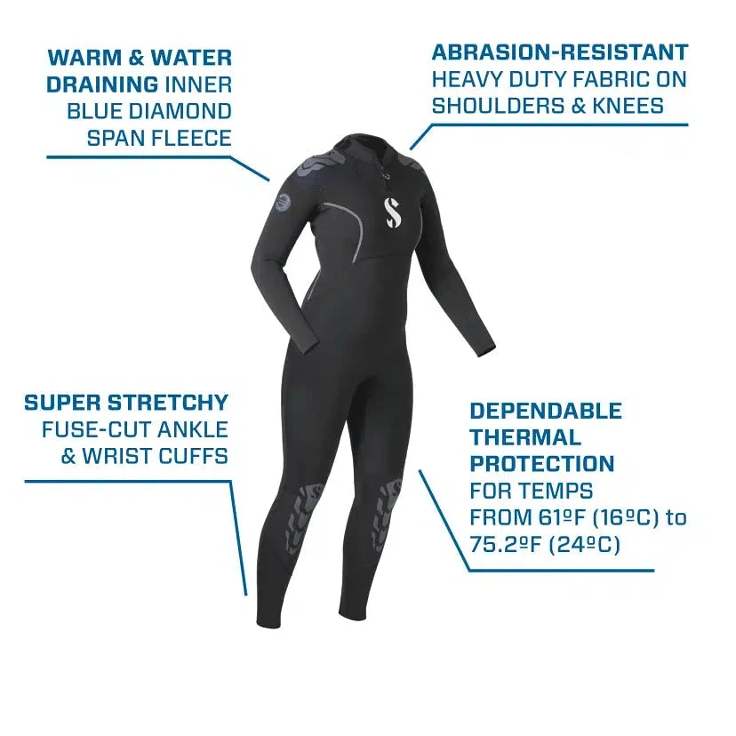 Scubapro Everflex Yulex 3/2 Women's Wetsuit - Image 3
