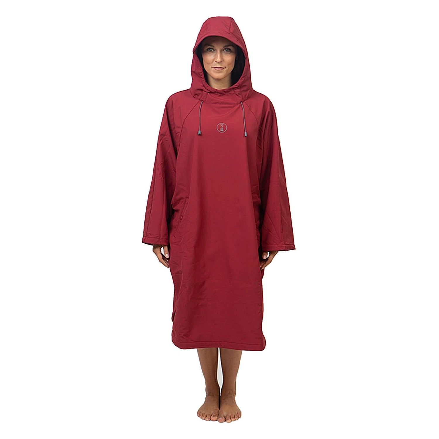 Fourth Element Storm Poncho - Burgundy - Image 5