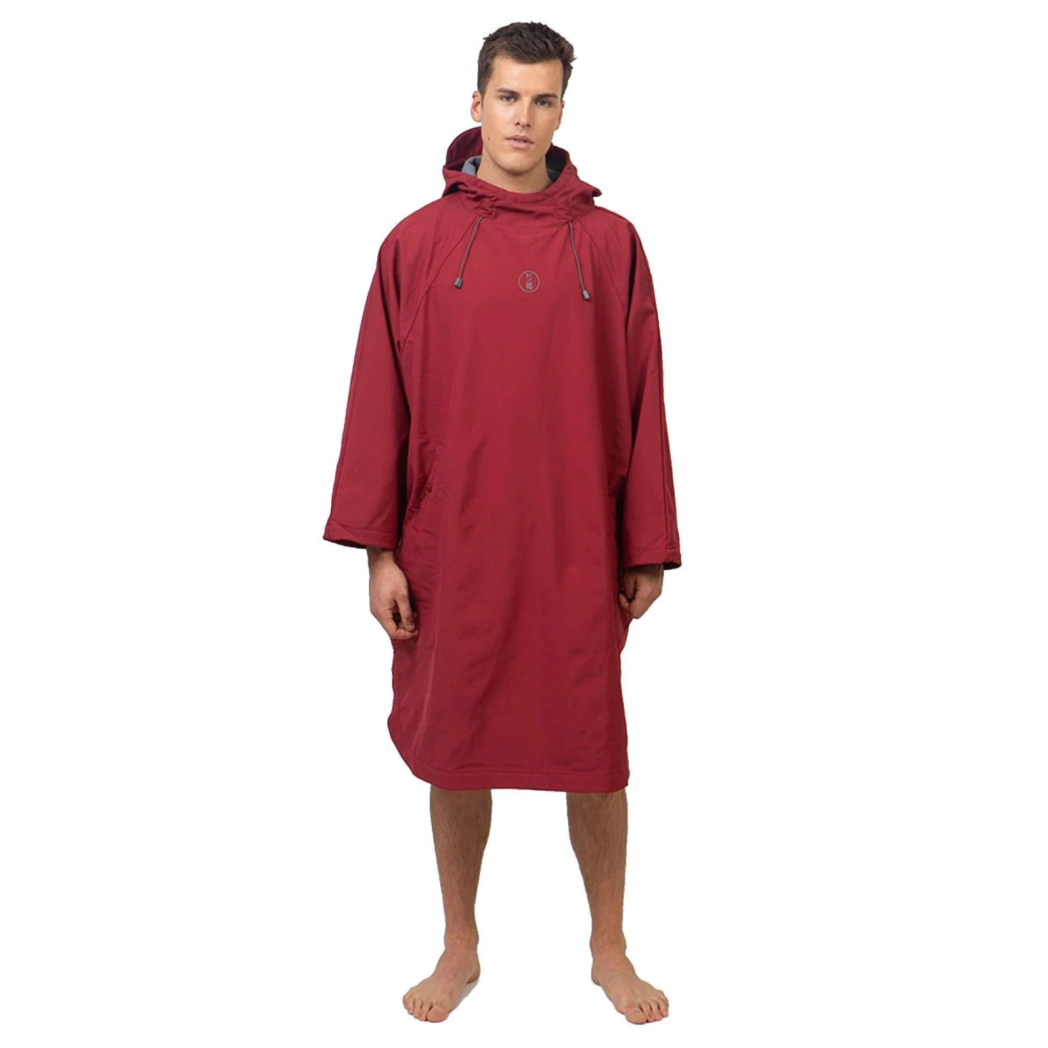 Fourth Element Storm Poncho - Burgundy - Image 4