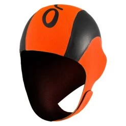 Orca Thermal Neoprene Swim Cap -Mares Shop orca thermal swim cap hi vis orange front 50bd7849 d305 4f24 a485 0576bd0bc58b
